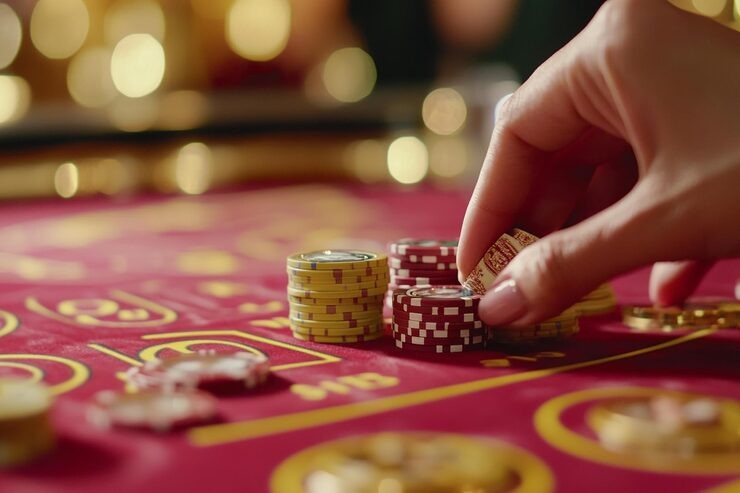 Grand Slam live-dealer table with multiple player seats and real-time betting interface